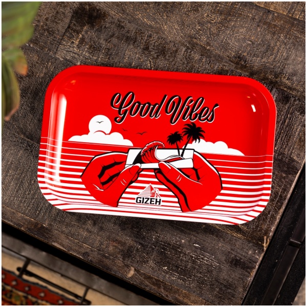 GIZEH Rolling Tray "Good Vibes" {M} von Gizeh