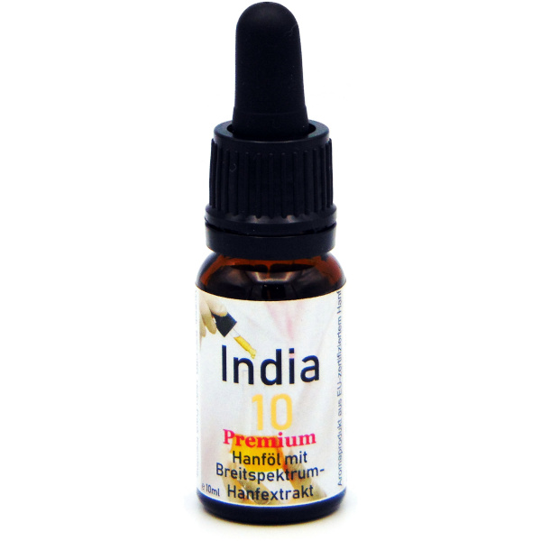 India 10 Premium - Hanf-Aromaöl mit 10% Breitspektrum-CBD