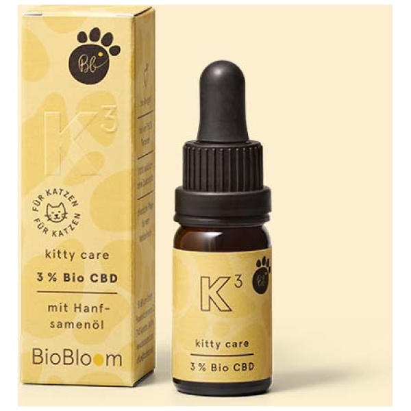BioBloom - 3% Bio CBD Öl für Katzen -kitty care