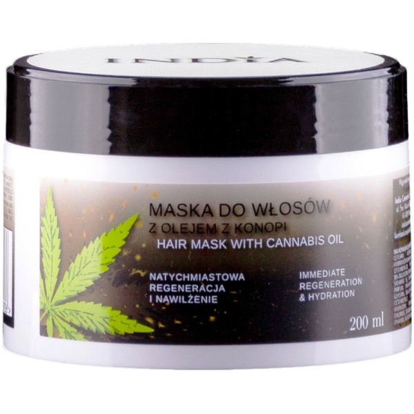 Haar-Maske mit Hanf-Öl von India Cosmetics - India Cosmetics and Food - CBD-1