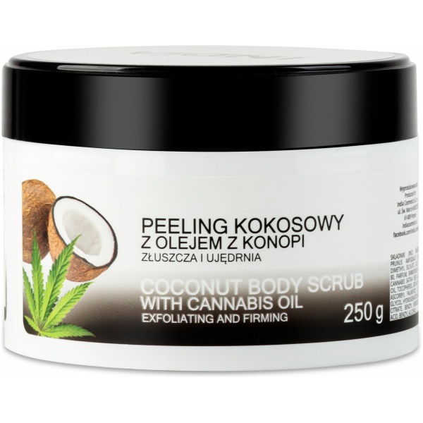 Kokosnuss-Peeling mit Hanföl von India Cosmetics - India Cosmetics and Food - CBD-1