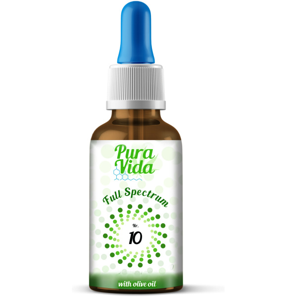 Pura Vida Oliven-Aromaöl mit 10% CBD - 30ml Vollspektrum - Pura Vida - CBD-1