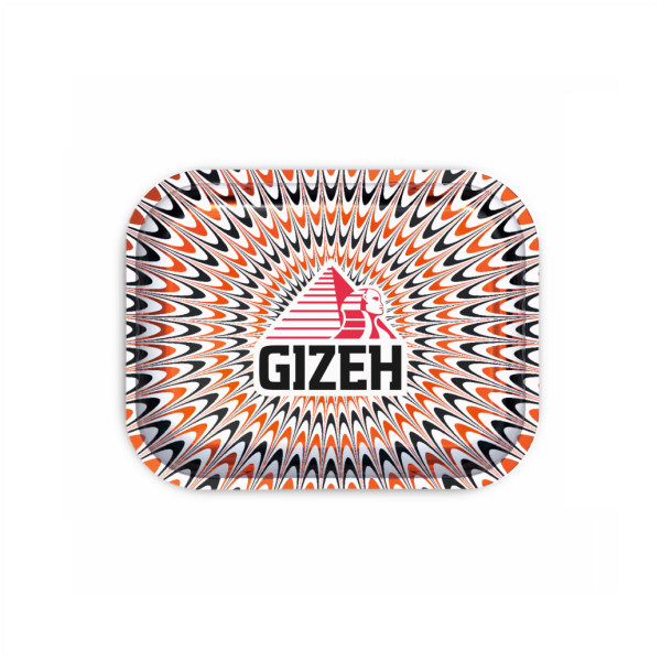 GIZEH Rolling Tray "Trippy" - red-white {S