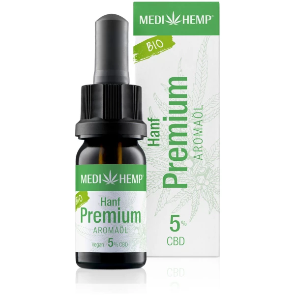 MediHemp Bio Hanf 'Premium'  5% / 500mg (10ml) CBD-Aromaöl - MediHemp - CBD-1