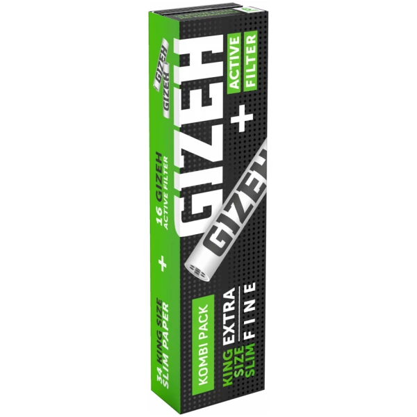 GIZEH BLACK® King Size Slim + Active Filter von Gizeh