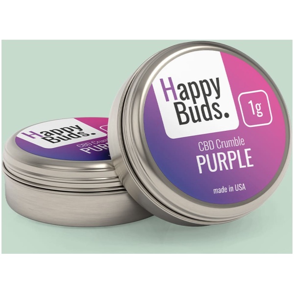 Purple Crumble 1g von HappyBuds